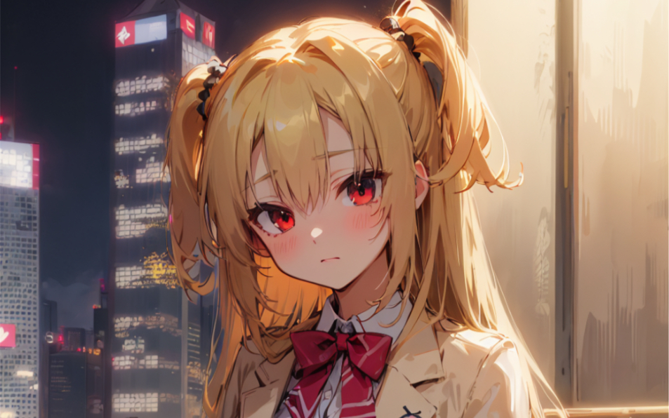 【柚子社/ai绘画】在原七海(感觉更像星川莎拉就是了qaq)-天下唯女子