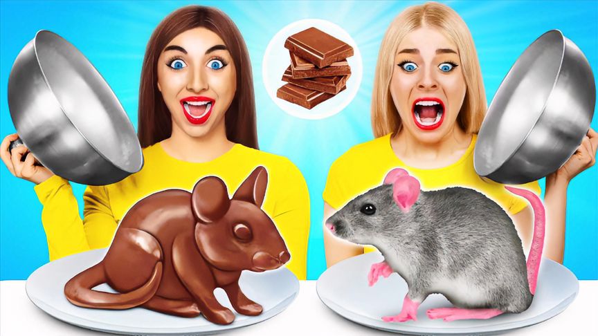 搞笑外国人:美女挑战盲盒,谁料里面竟出现老鼠,这也太可怕了吧