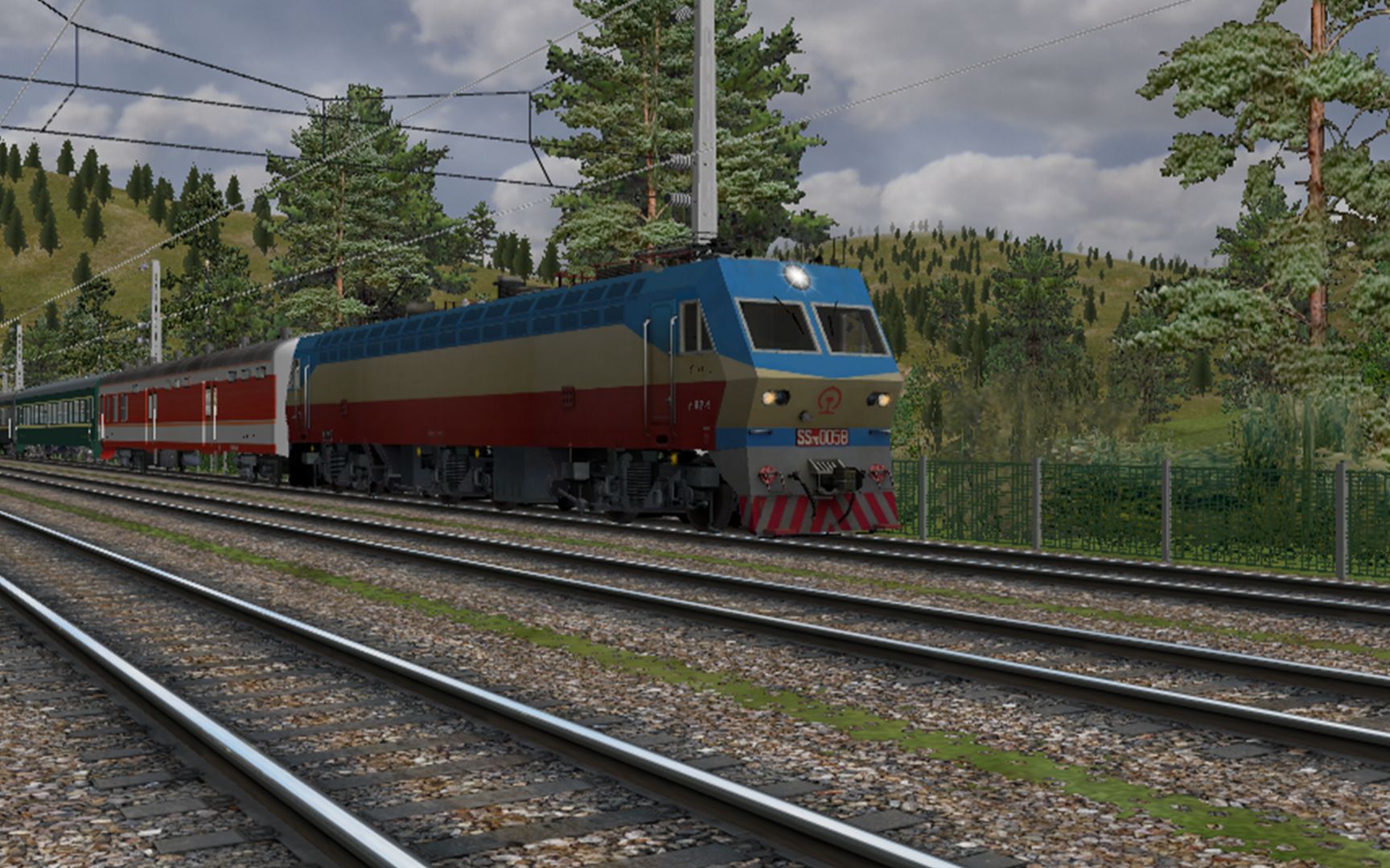 微软模拟火车 宝成2.0(6063次 宝鸡~广元)(4)秦岭-油房沟