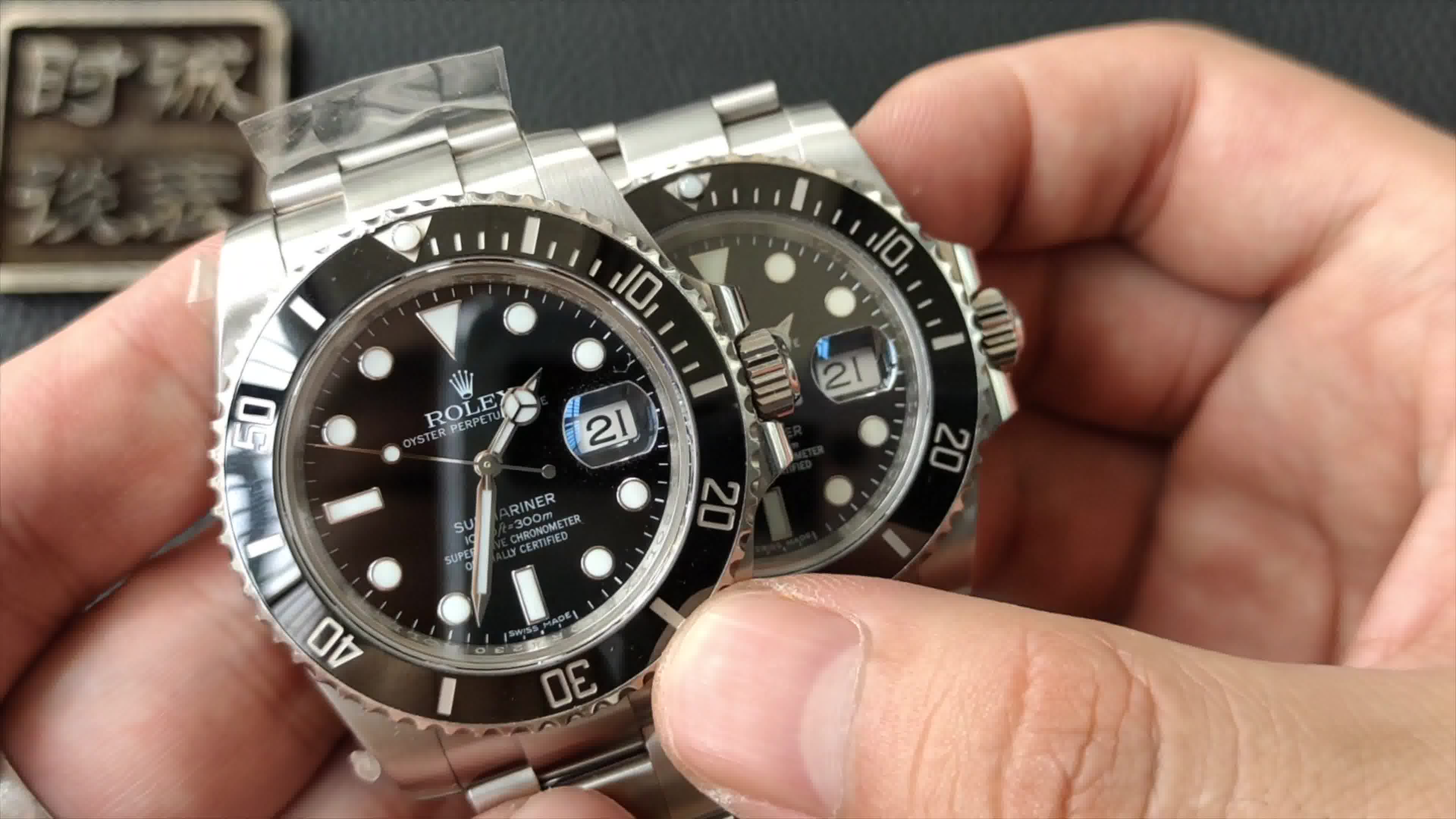 劳力士黑水鬼正品三件套,真假大对比实拍_哔哩哔哩_bilibili
