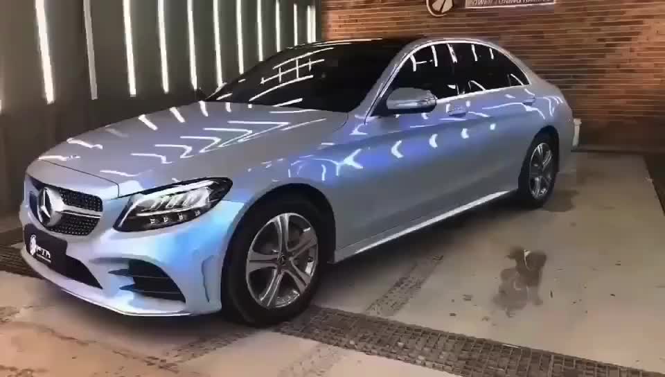 舒耐特改色膜pet梦幻灰魅蓝,一款高级灰与蓝色的梦幻结合