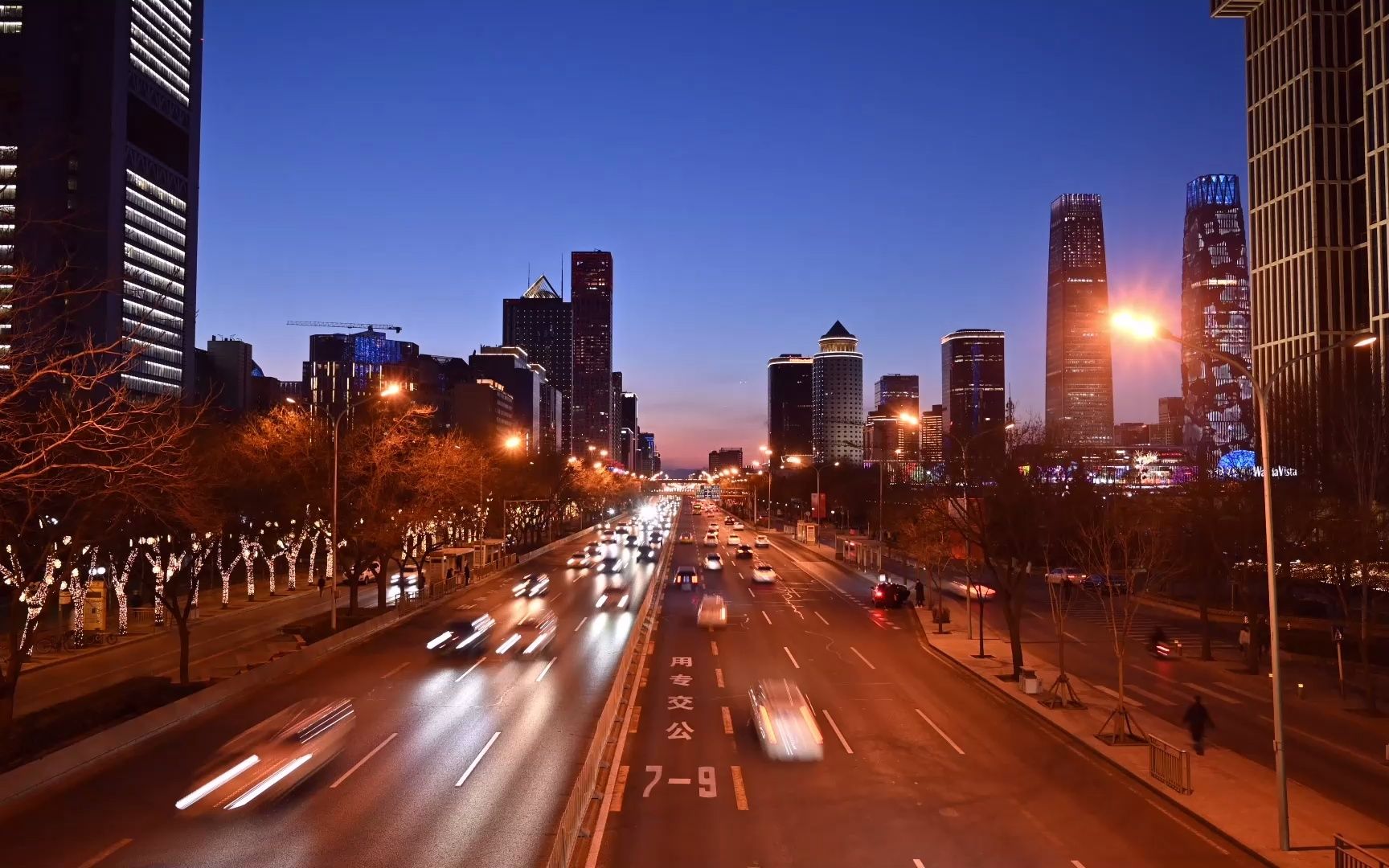 北京建国路天桥第一次尝试拍城市风光延时