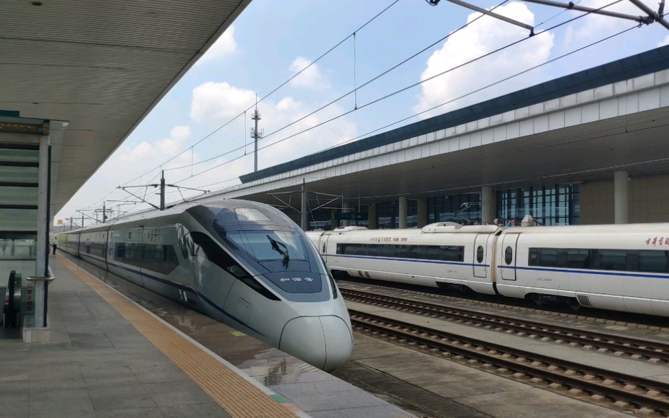 七夕运转#沪昆高铁高速动车g1333次列车(上海虹桥—重庆西)松江南站2