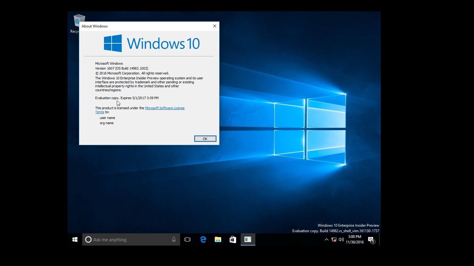 OOBE非常接近Windows 10创意者更新最终版的BuildWindows 10 Build 14982 (2)哔哩哔哩bilibili