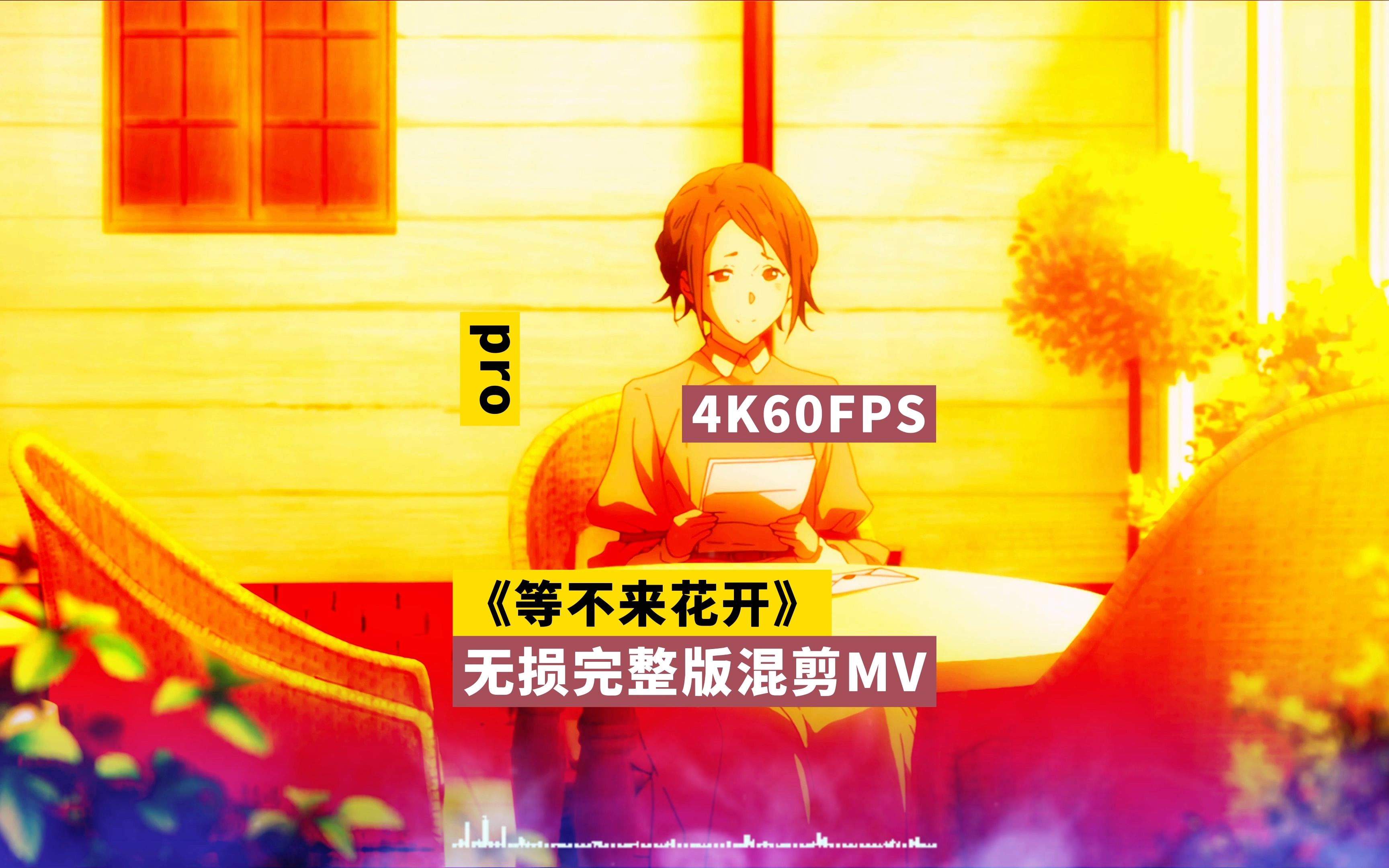 [图]【4K60FPS超清画质】pro《等不来花开》无损音质完整版混剪MV