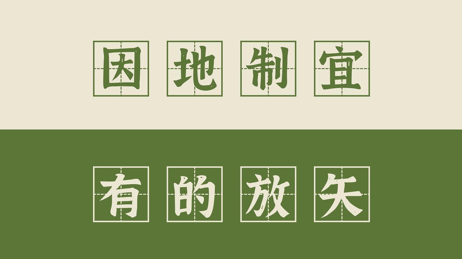 【高频成语 186】因地制宜和有的放矢(+正本清源、齐心协力)哔哩哔哩bilibili