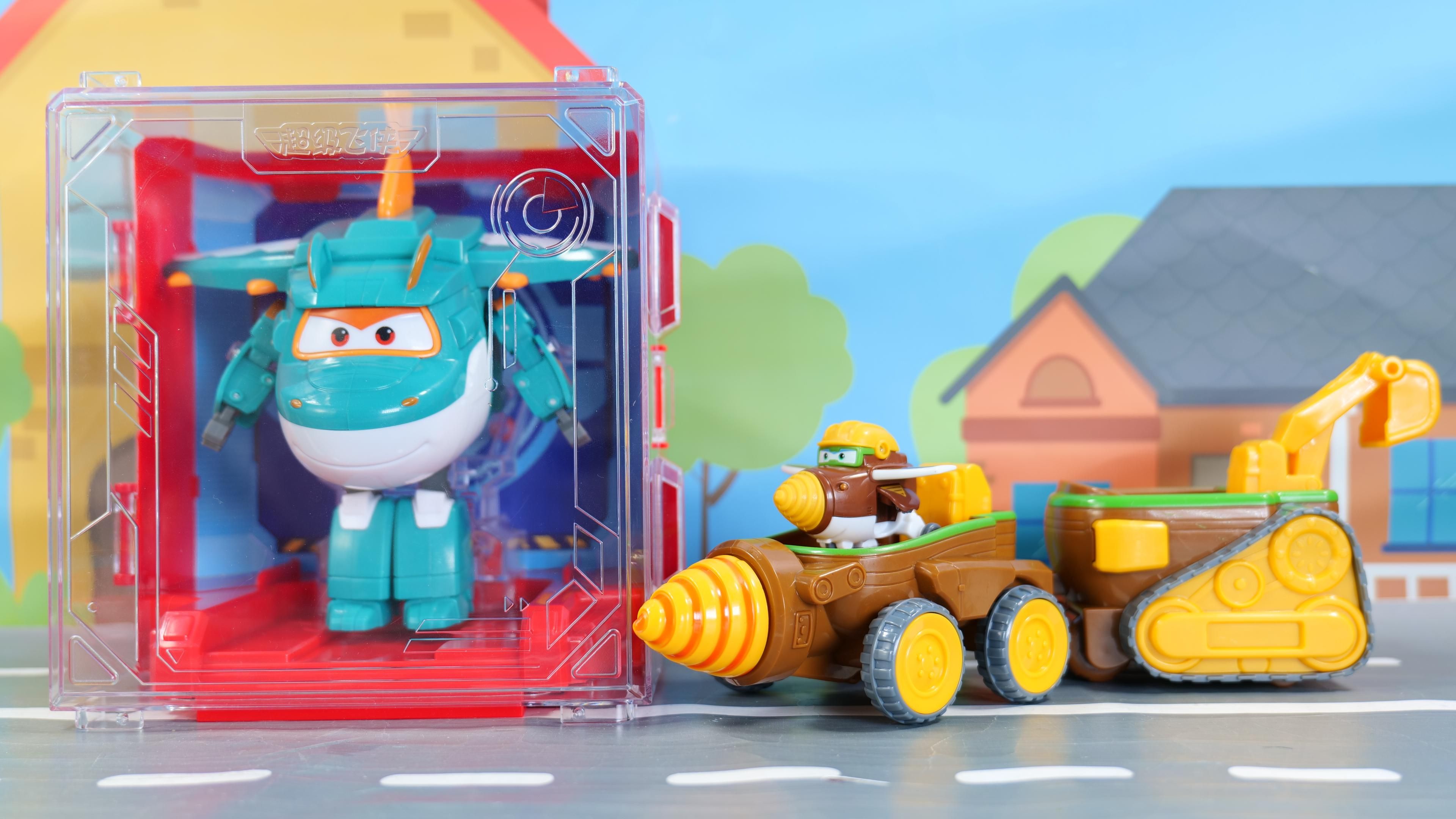 超级飞侠乐迪找来金刚钻头车,解救新成员大壮