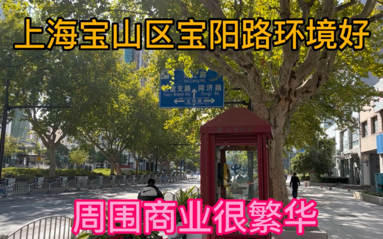 上海宝山区宝阳路环境很美,周围商业建设很繁华.哔哩哔哩bilibili