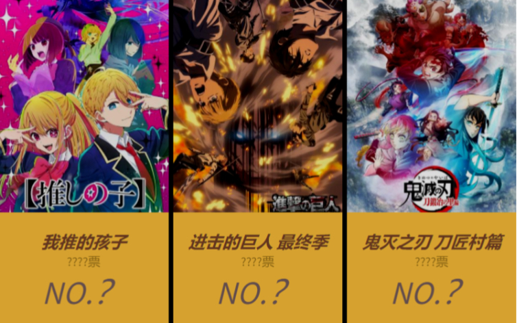 日本网民票选人气最高的2023年新番排行榜~!【日网票选】哔哩哔哩bilibili