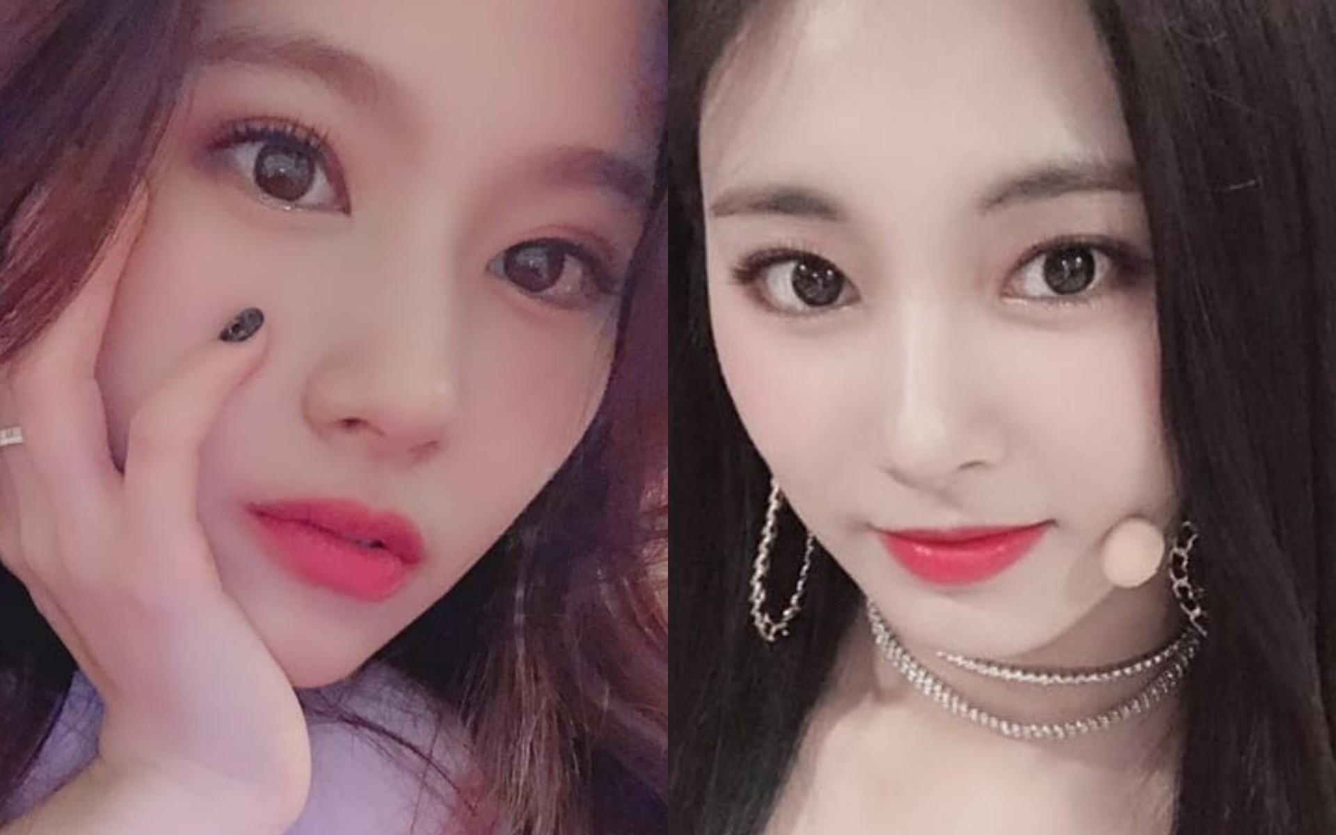 twice 纱瑜~~果然是不这么会自拍的瑜~但是有颜任性呀~ 181111 ins