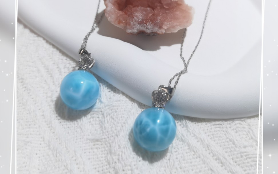 海纹石龟背纹17毫米大单珠锁骨链吊坠项链