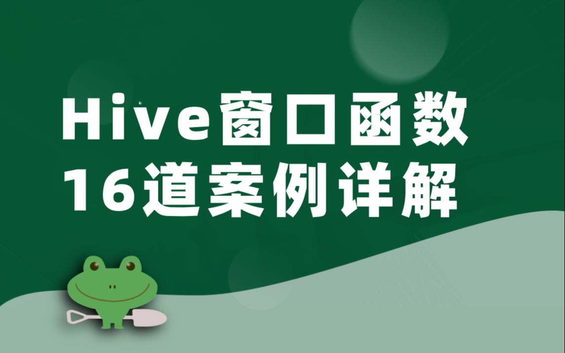 【数据分析】—HIVE窗口函数16道案例详解哔哩哔哩bilibili