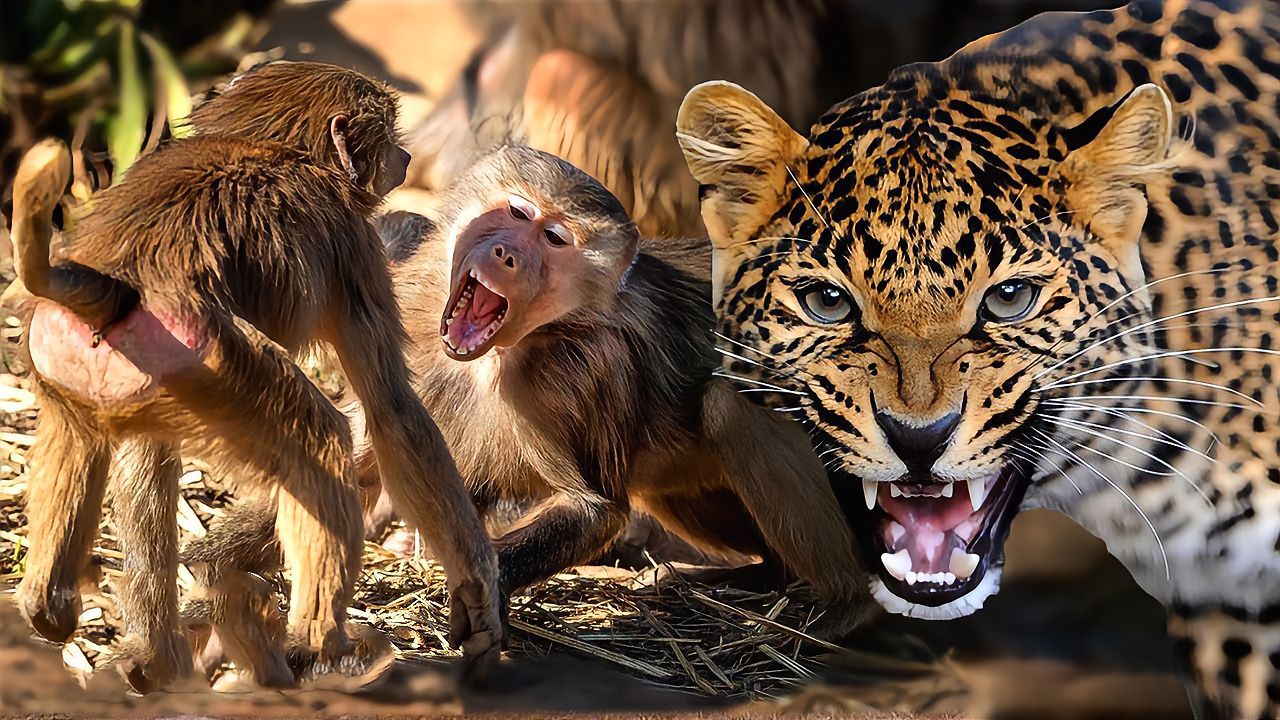 色字头上一把刀!年轻狒狒给首领带绿帽,结果被花豹钻了空子