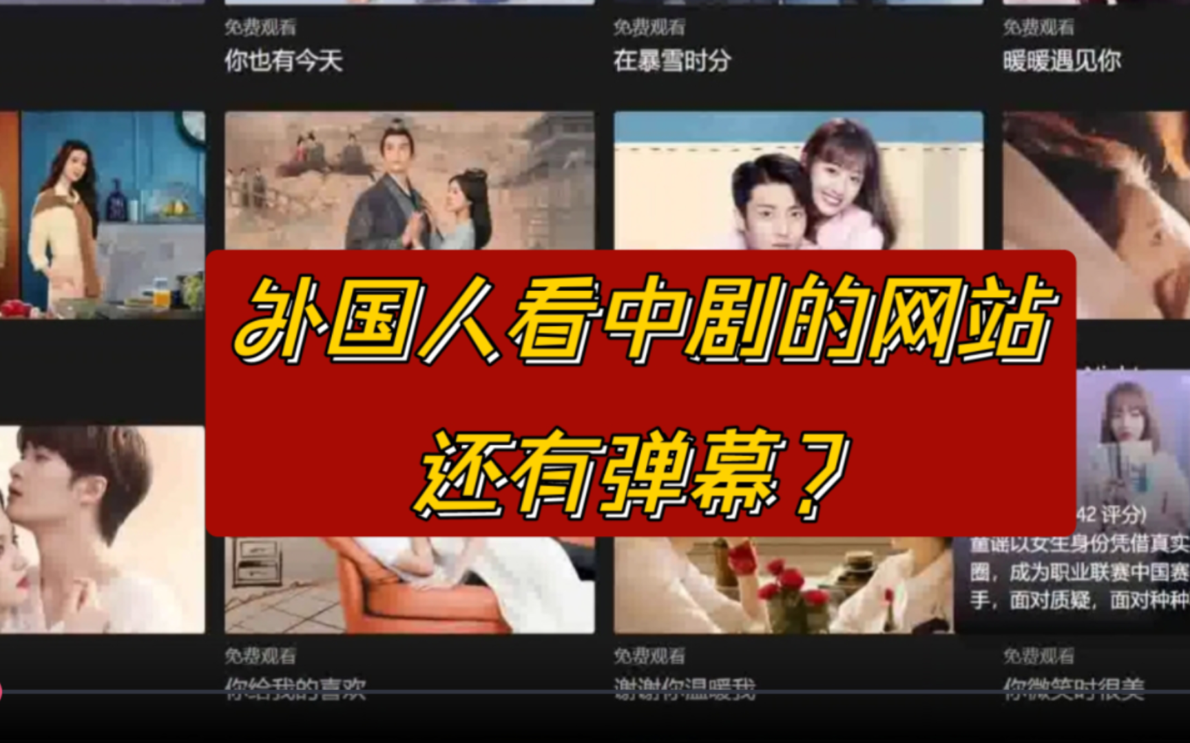 外国人看中剧的网站,还有弹幕?哔哩哔哩bilibili