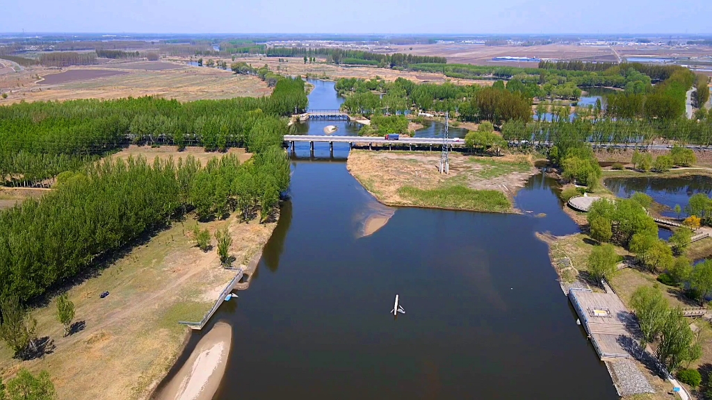 沈阳市辽中区蒲河风景#航拍