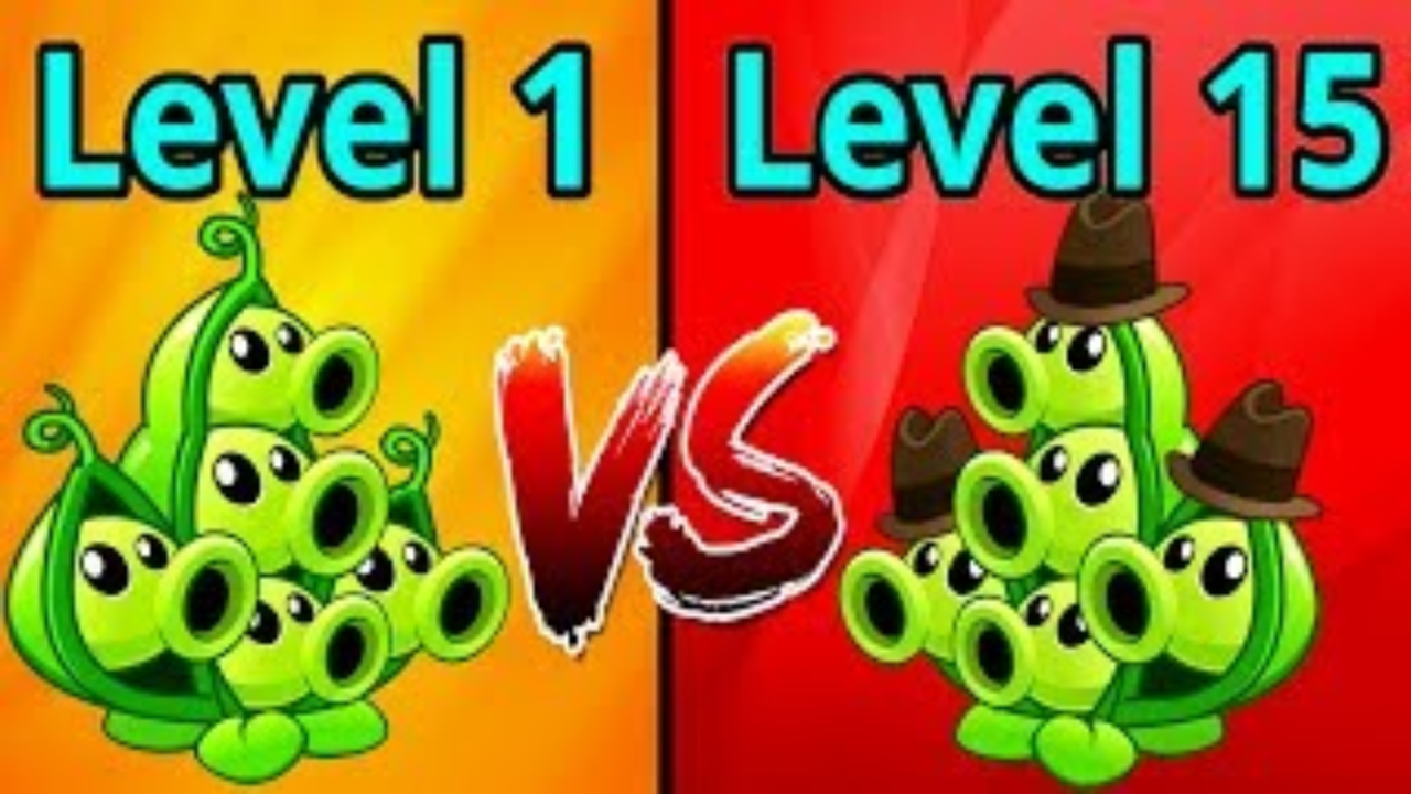 植物大战僵尸:一级三发射手vs满级三发射手 伤害到底差多少?