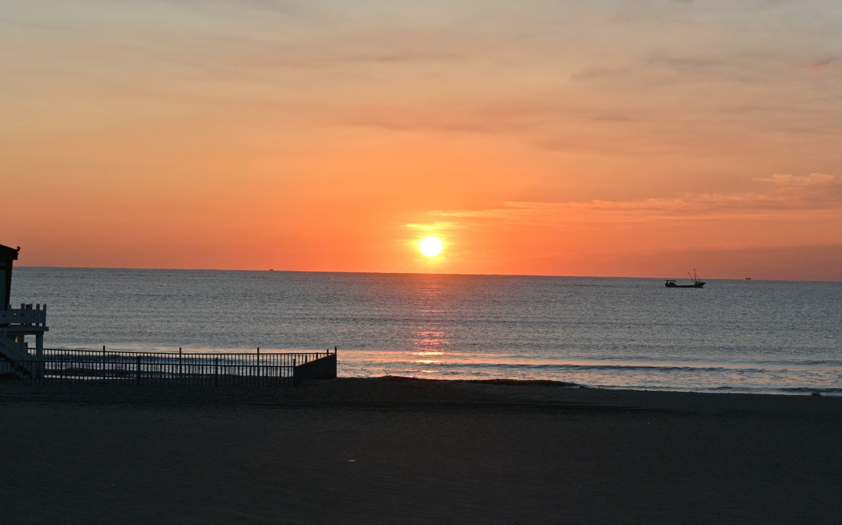 南戴河早上看日出