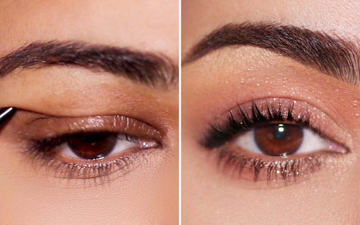 hooded eyes pro tip using smoked puppy liner to enhance eyes