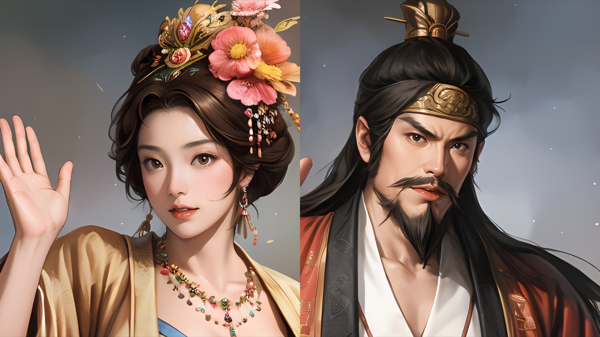 三国志14/13/12/11(三国志风格2d人物11-12)自制真人风格立绘呼吸图