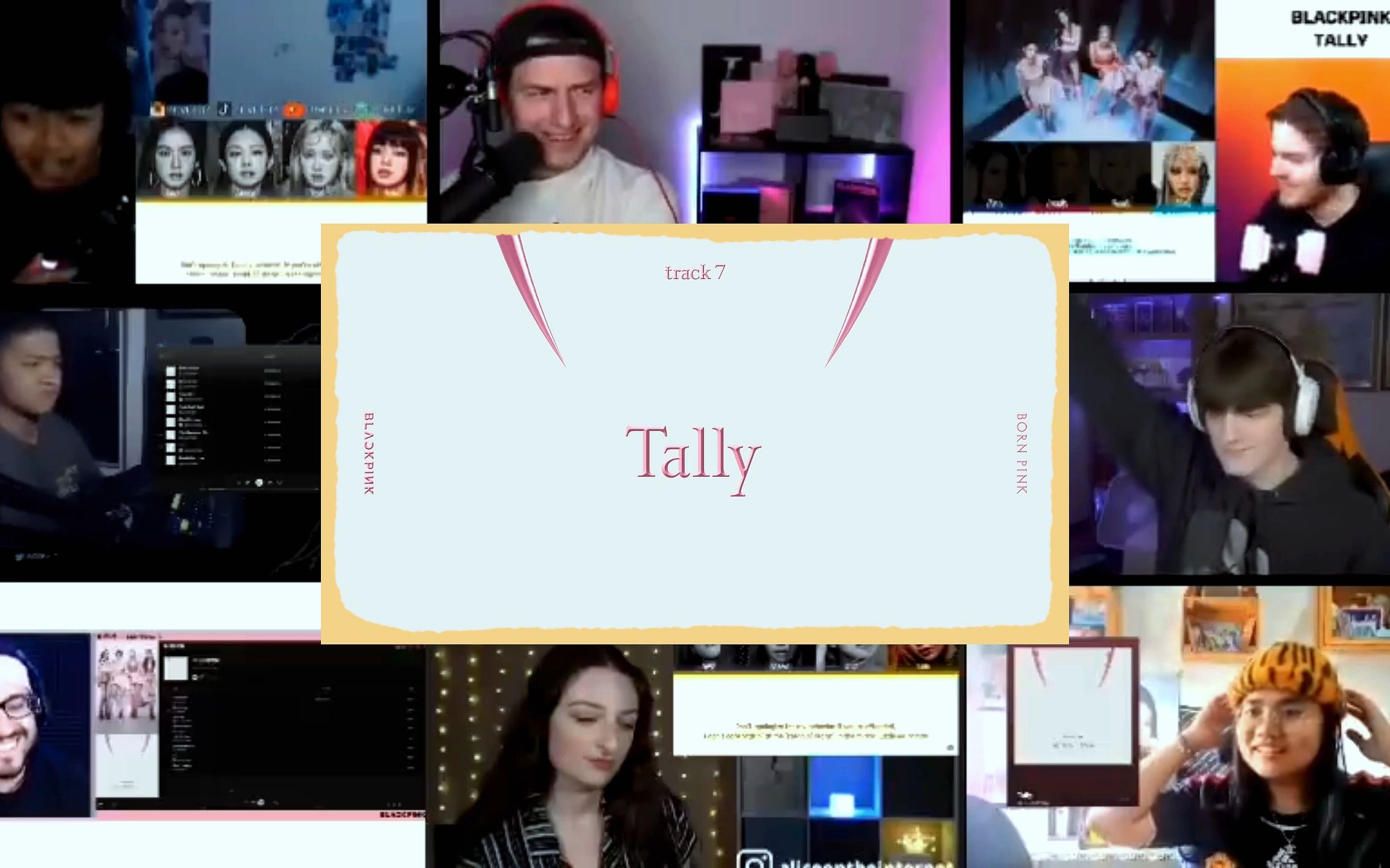 [图]BLACKPINK 全新单曲《Tally》反应合集reaction