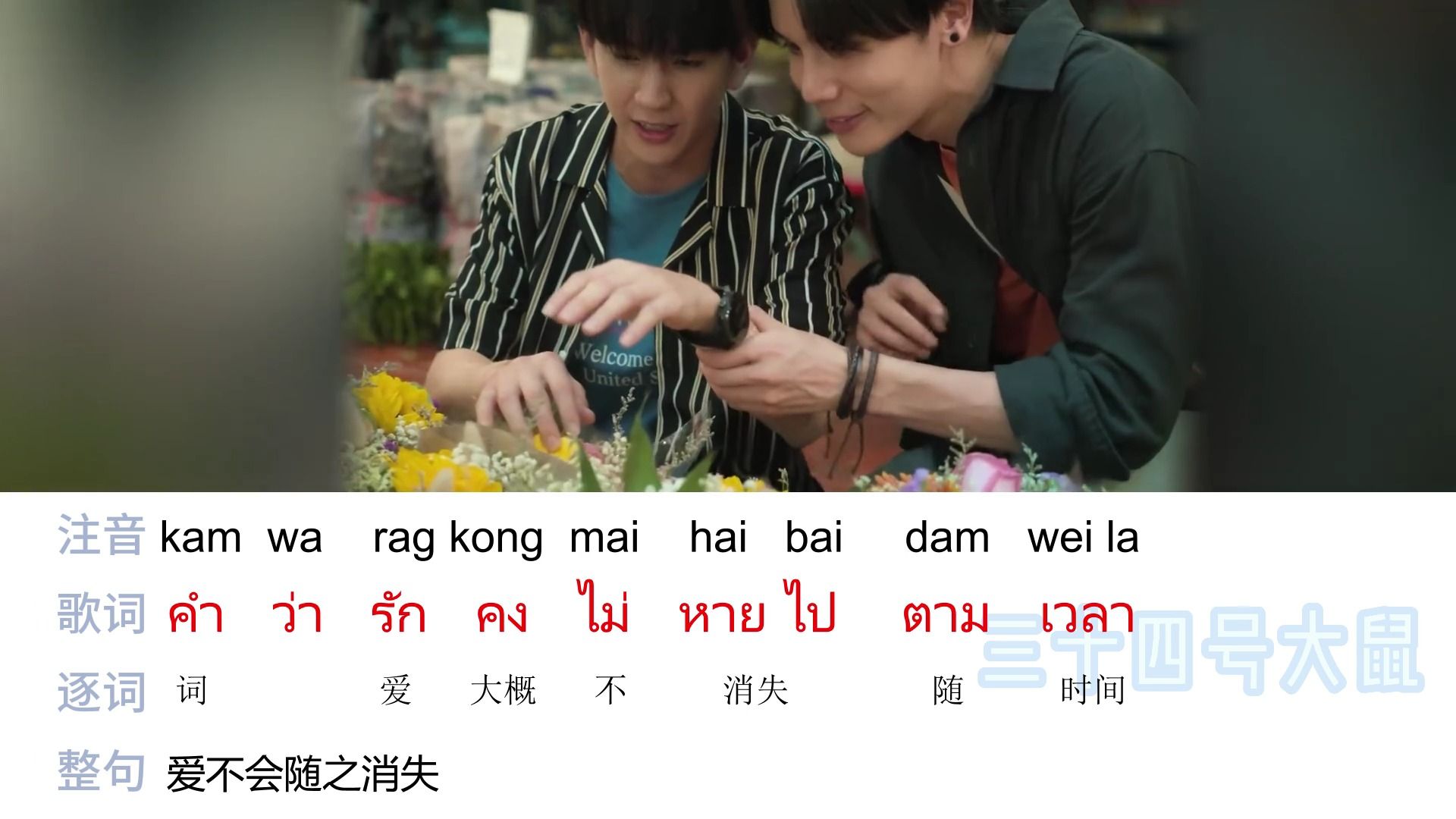 【零基础学会泰语歌】【拼音注音 逐字翻译】《不曾遗忘的暮色》20