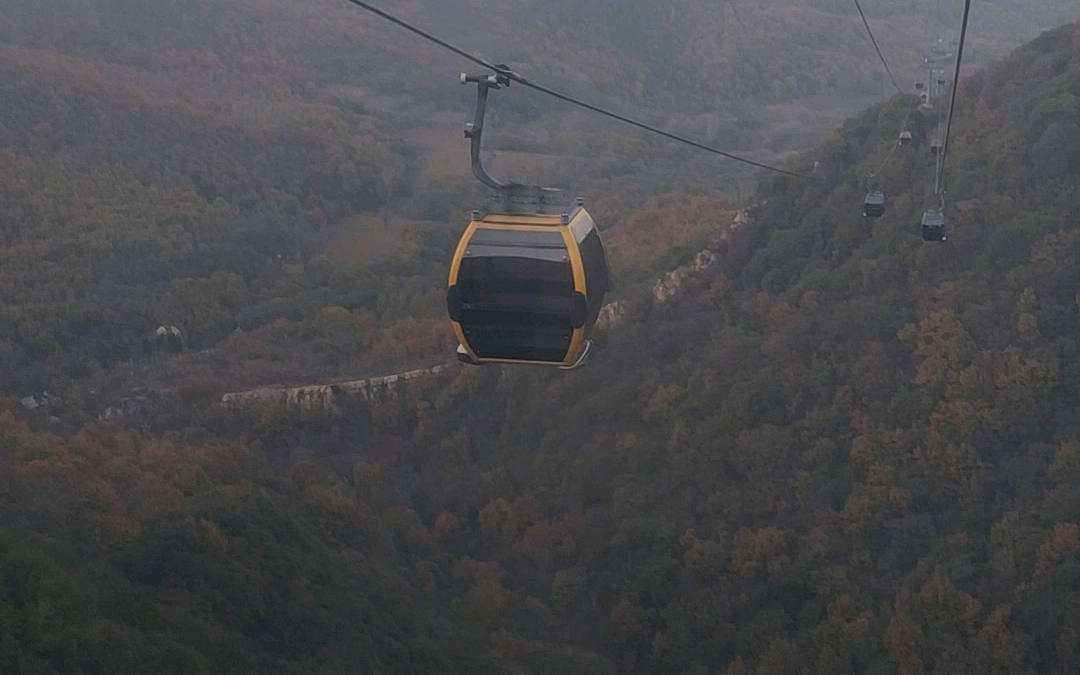坐嵩山少林寺缆车