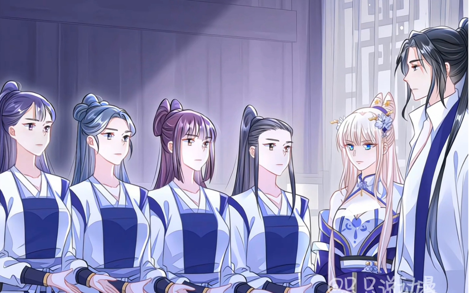 一排6名女弟子,却只有5名要被查验