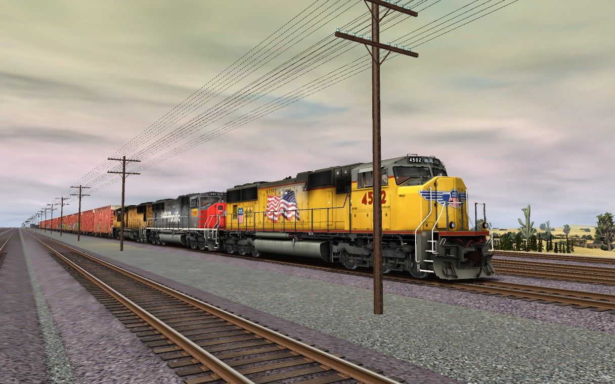 【trainz 12】早晨的联合太平洋铁路_哔哩哔哩bilibili_模拟火车_游戏