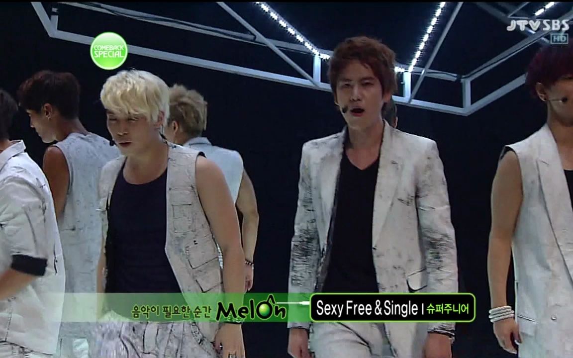 120708.SBS 人气歌谣 SuperJuniorSexy, Free & Single哔哩哔哩bilibili