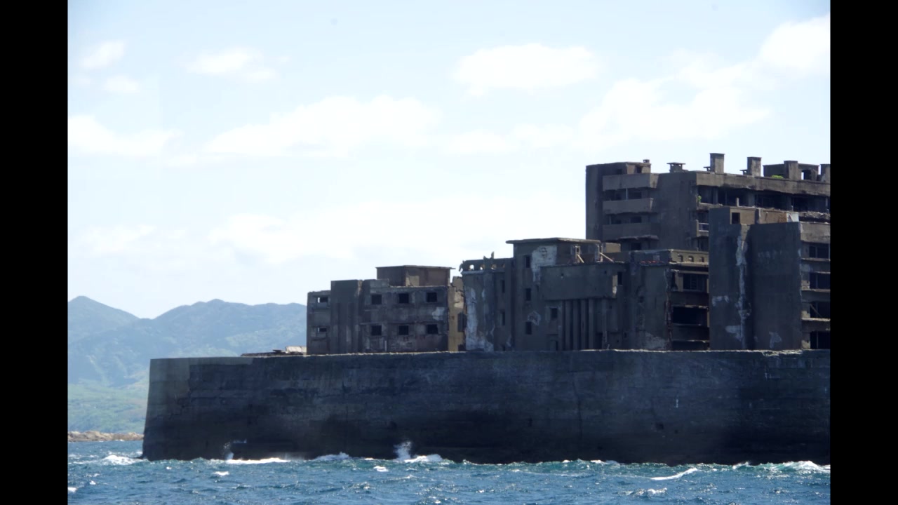 原片场景对比烟草圣地巡礼其之一长崎县军舰岛