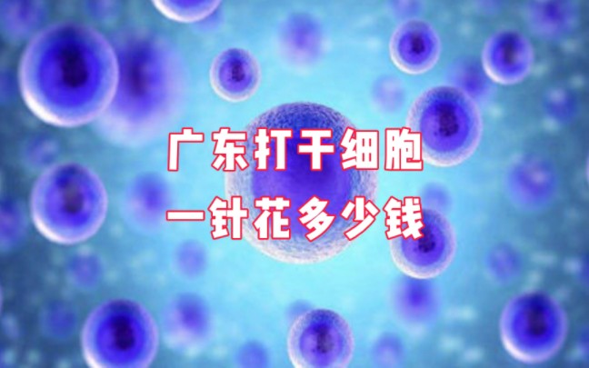 廣東打幹細胞一針多少錢?