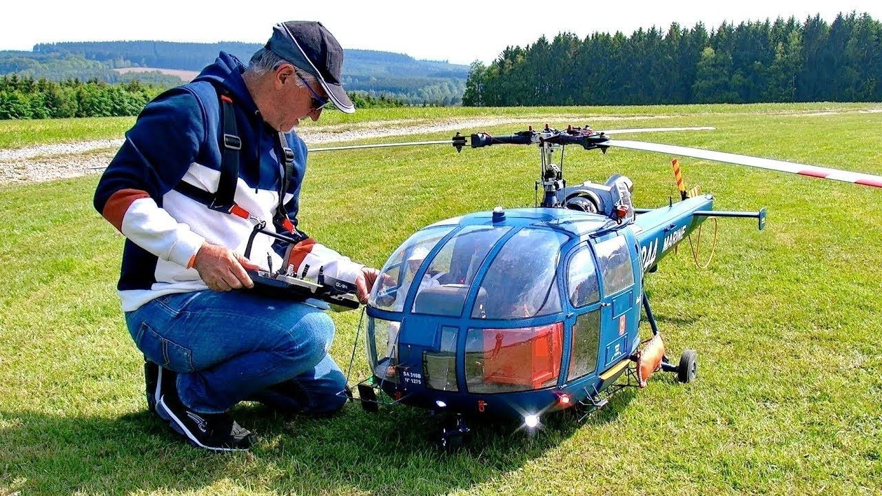 遥控 sa-316b 云雀iii 缩比模型涡轮直升机原声大碟