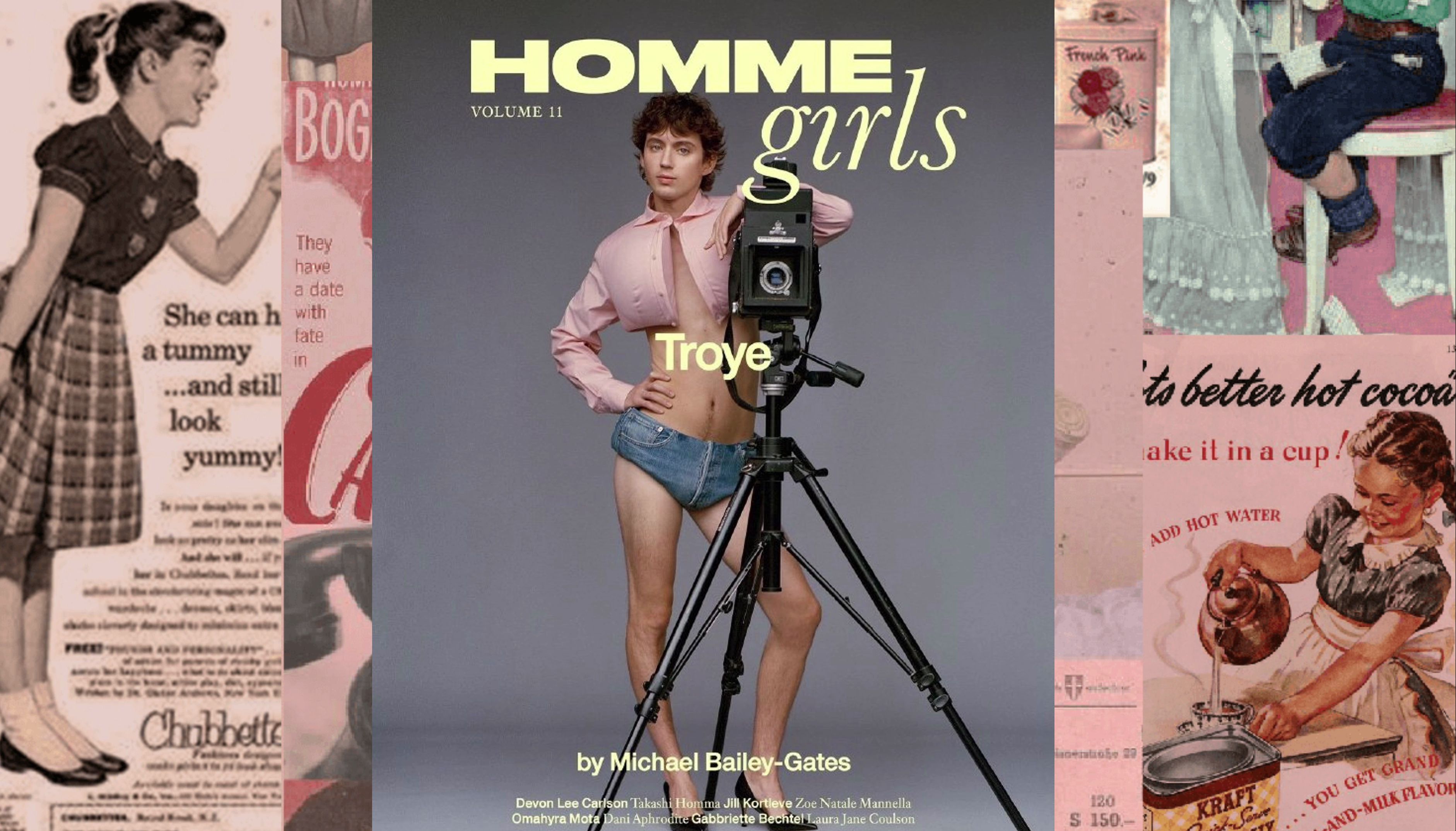 【戳爷】Troye Sivan 最新登上 Homme Girls 杂志封面哔哩哔哩bilibili