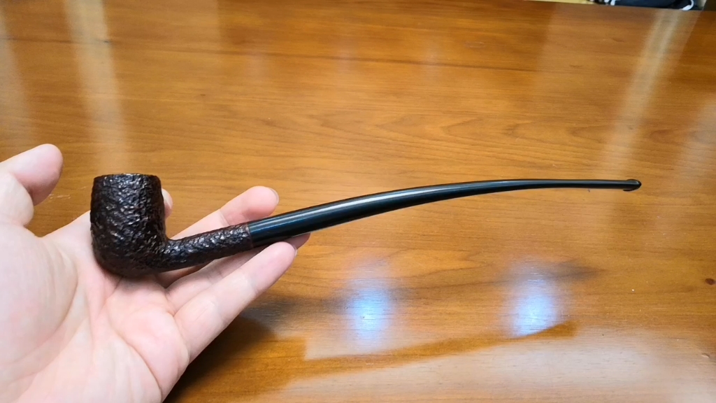 意大利沙芬石楠木烟斗savinelli tandem 112 喷砂弯式长杆阅读弯斗