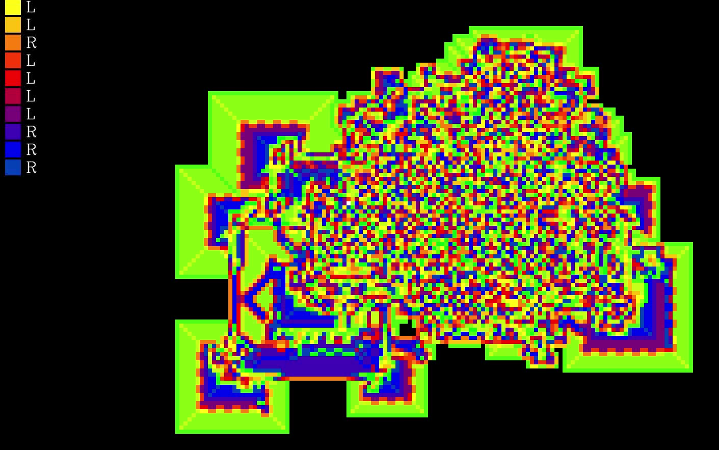 兰顿蚂蚁的扩张:迂回前进的多色兰顿蚂蚁|【ラングトンのアリの拡张】