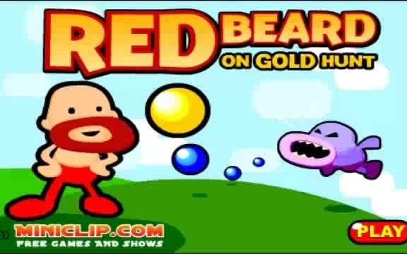 [图]经典flash老游戏 泡泡大冒险（Red Beard on Gold Hunt ）通关视频