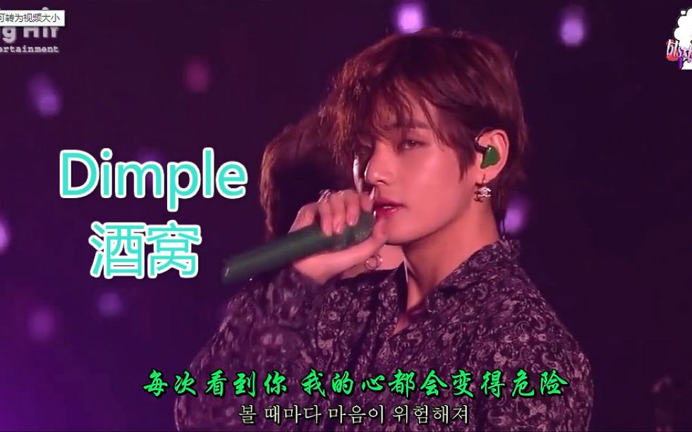 [图]【防弹少年团 Dimple 酒窝】【中韩字幕】高清BTS见面会现场舞台 你们这群危险的男人，不娶何撩