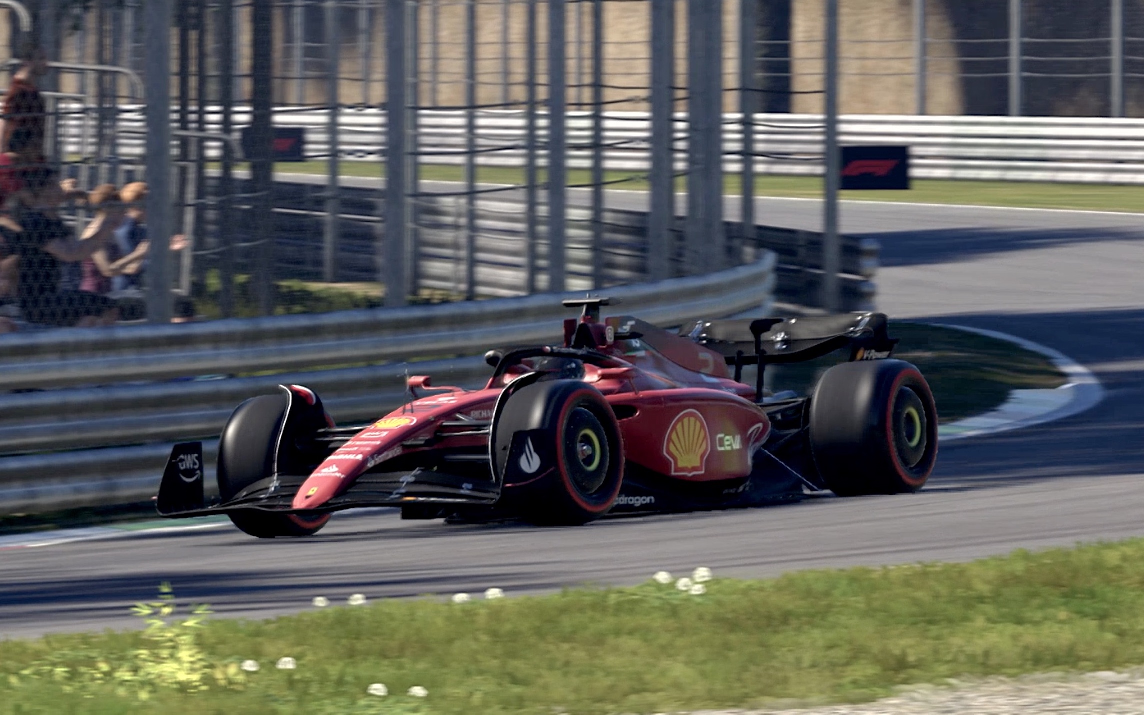 f1 2022,萌新第一次用法拉利f1-75刷意大利蒙扎计时圈-1:23.