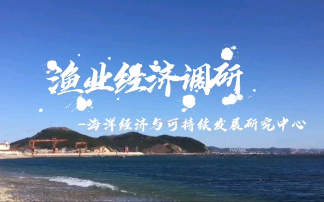 海洋中心经济学研究生渔业经济调研哔哩哔哩bilibili