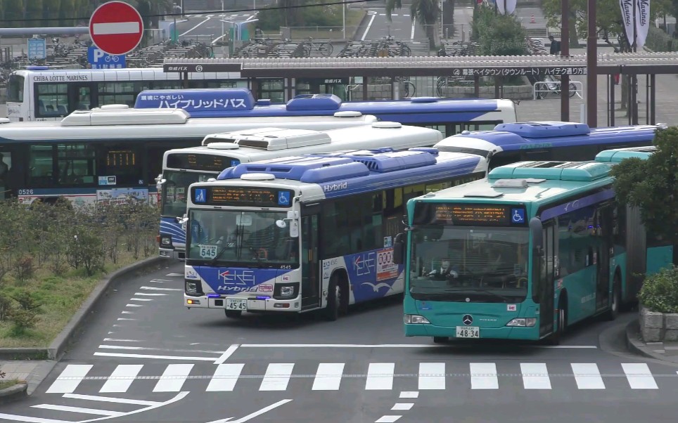 [图]［日本公交］バスの行列を眺める＠海浜幕張駅バスセンター