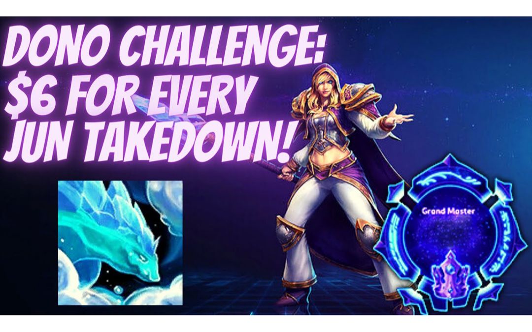 吉安娜: 人水合一,寒冬寂静! Jaina Water Ele  Dono Challenge: $6 For Every Jun Takedown!哔哩哔哩bilibili