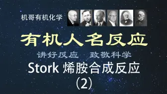 Download Video: 【人名反应】Stork烯胺合成反应（2）：反应概念、机理、注意事项