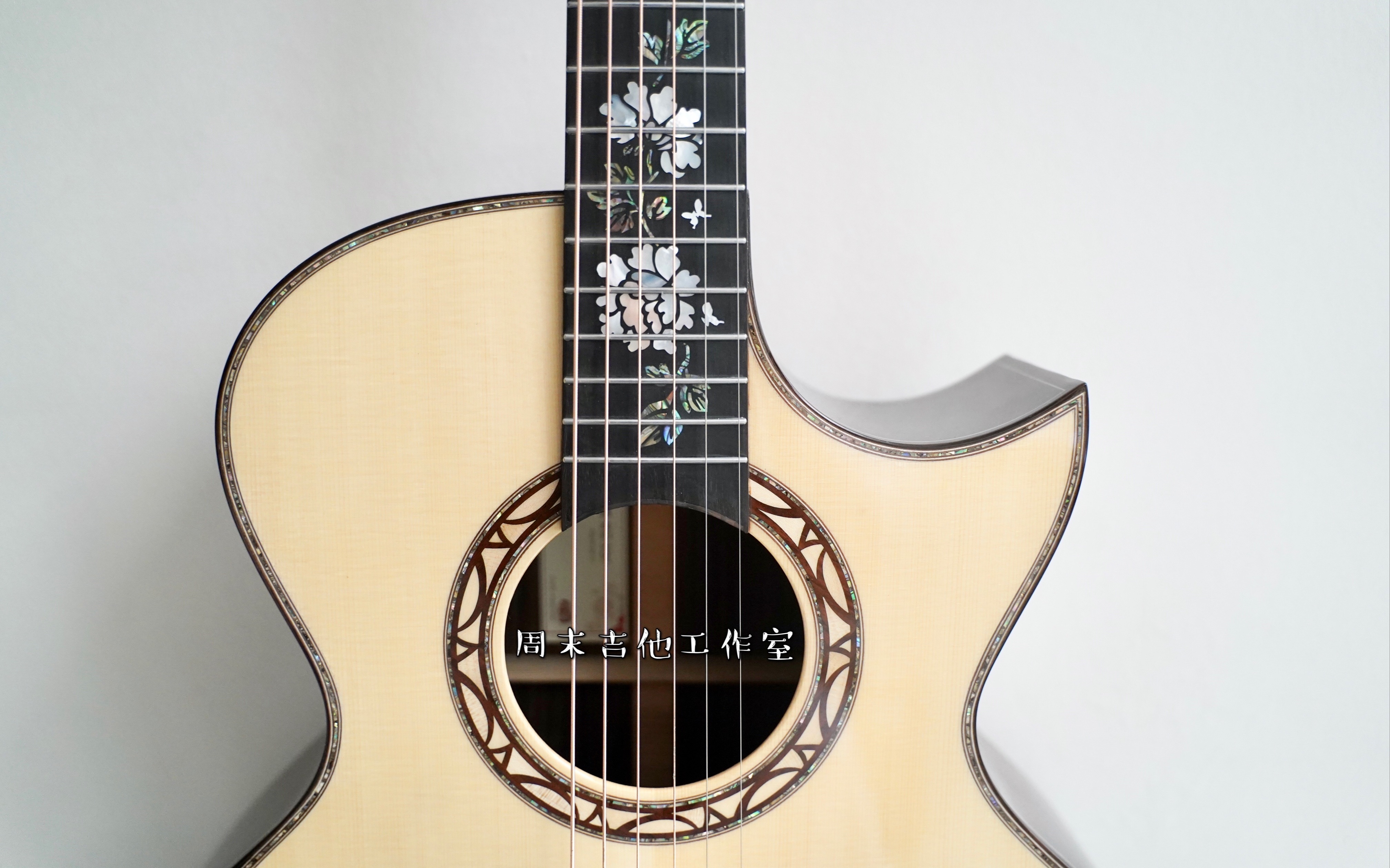 音色试听沐吉他蝶恋花allsolidseriessj德国云杉印度玫瑰木