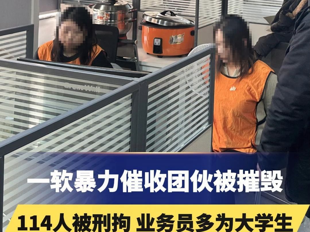 一软暴力催收团伙被摧毁,114人被刑拘,业务员多为大学生,主犯之一曾是银行高管,年入50万哔哩哔哩bilibili