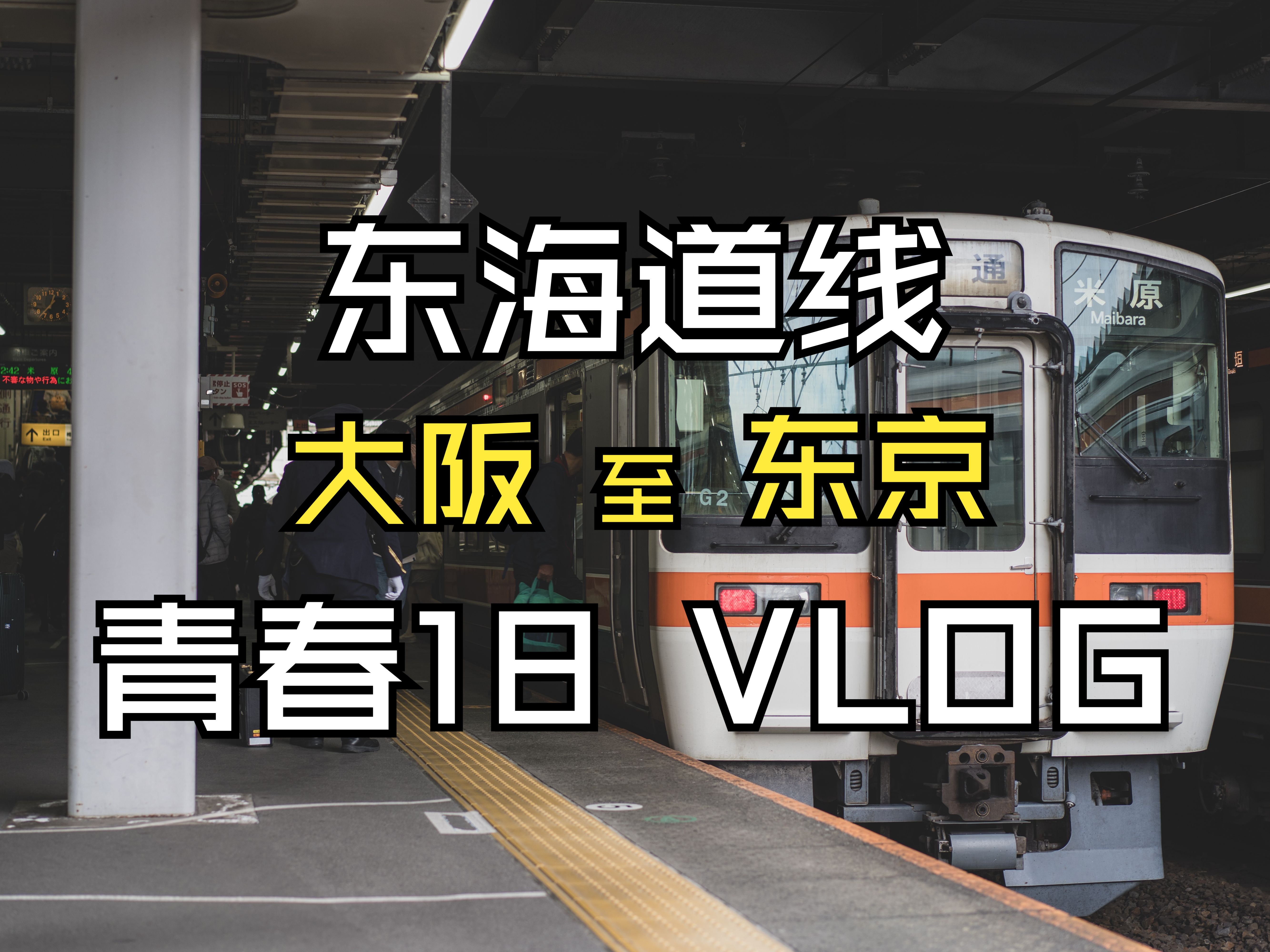 【日本铁道ⷶlog】青春18 9小时从大阪站至东京站哔哩哔哩bilibili