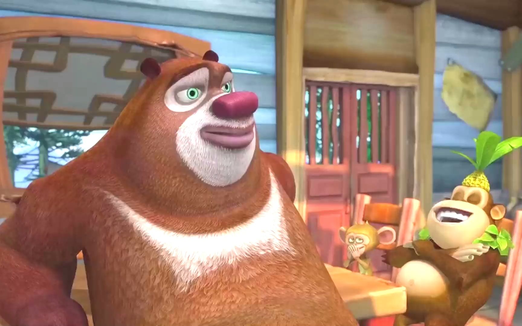 熊二这笑声绝了#看一遍笑一遍 #搞笑熊出没 #专治不开心