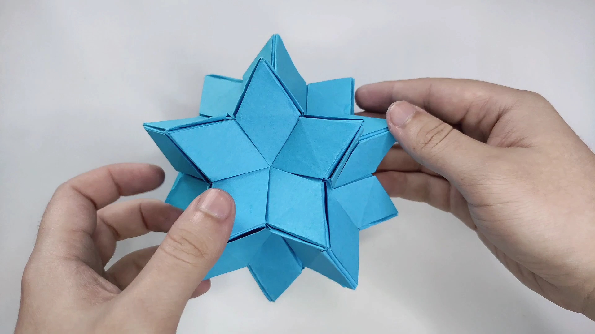 【origami library】天空折纸花球制作教程origami celestial