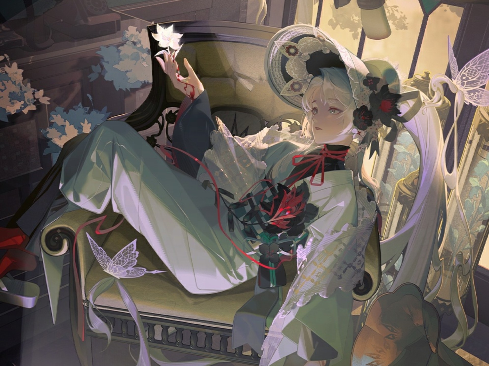 阴阳师百闻牌歌留多觉醒卡异画「绯愿之间」和祸津神基础卡异画「洁白