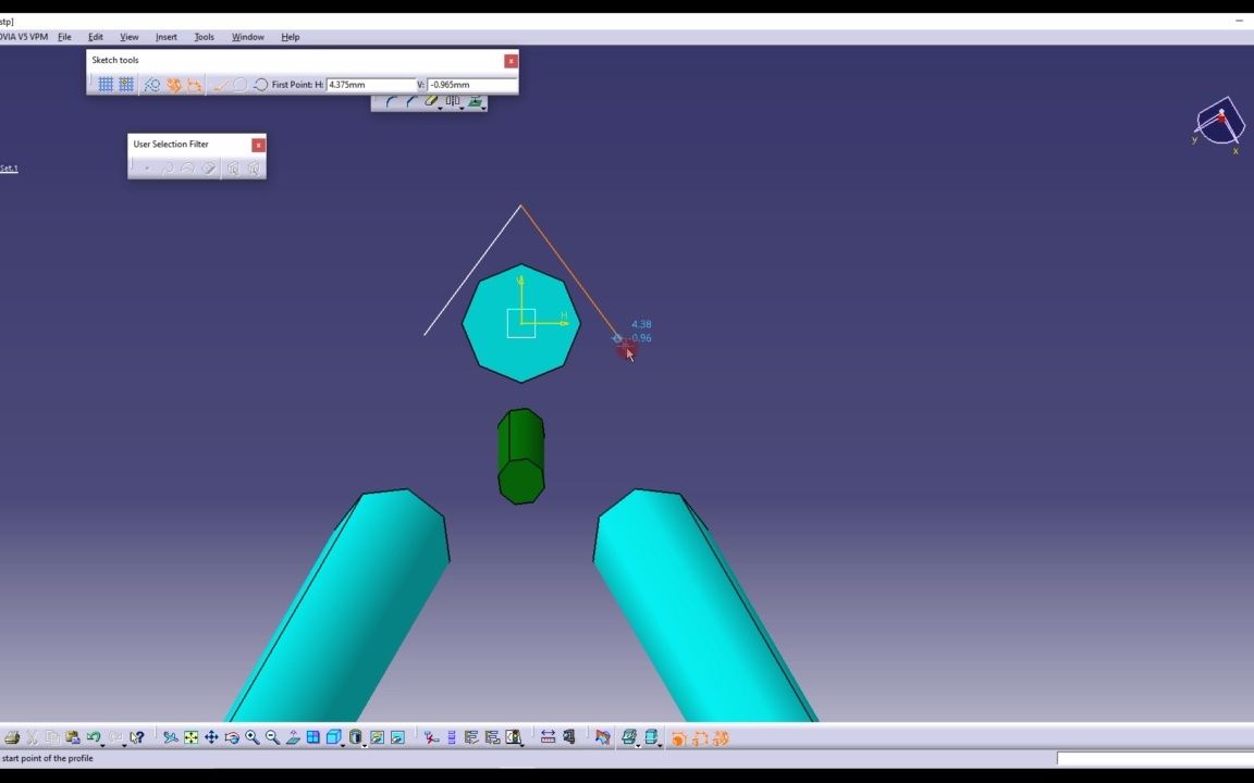 Catia曲面设计工具进行钣金零件设计5第4部分三脚架角托架.mp4哔哩哔哩bilibili