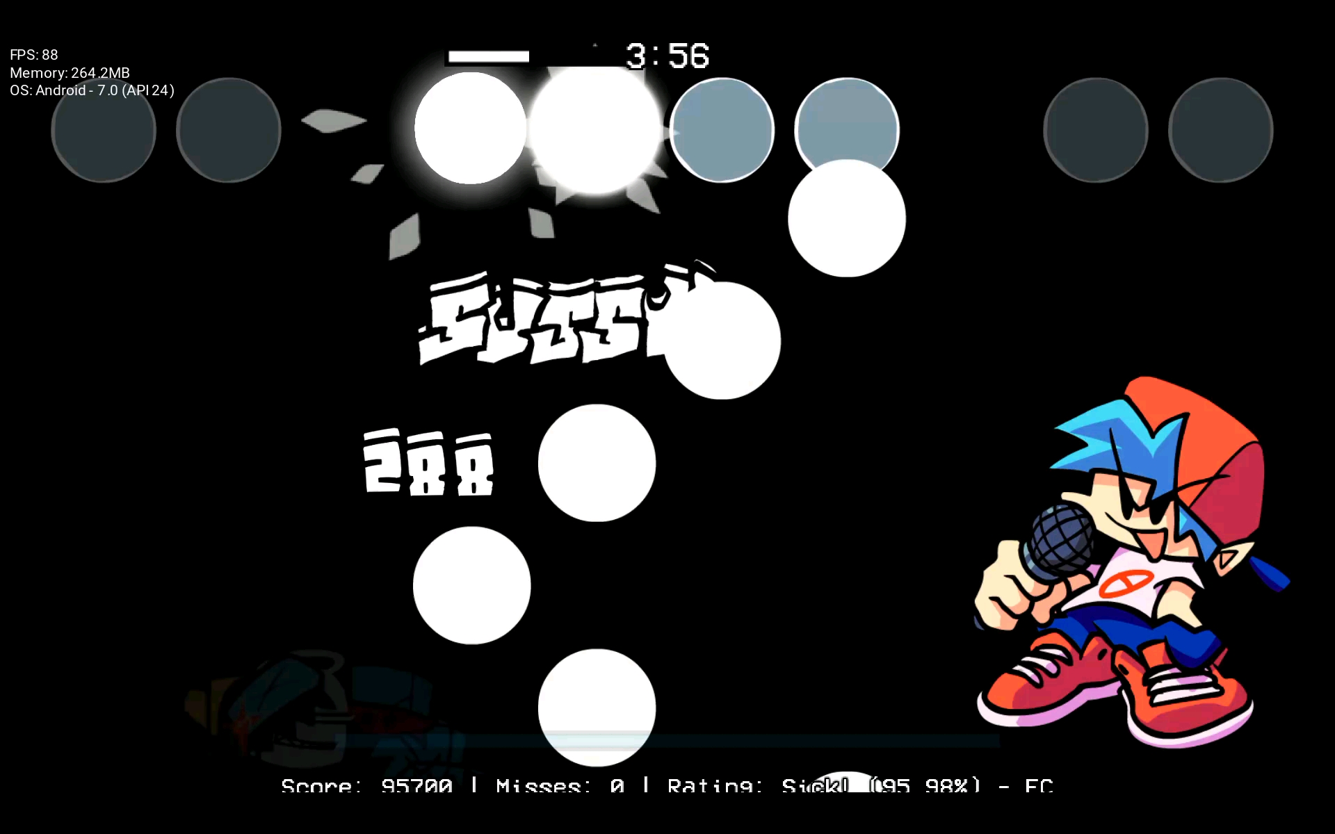 [fnf/手机]quadruple kill但是misses12/acc94.